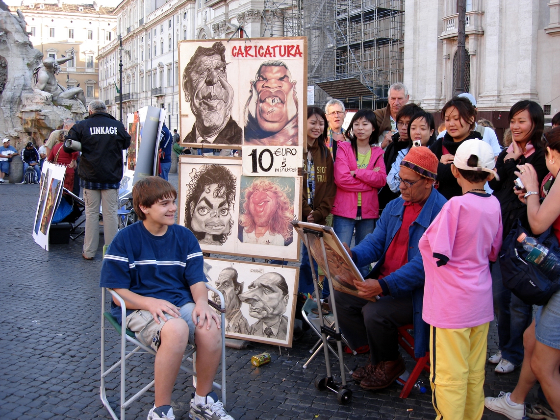 Artist at Piazza Navona