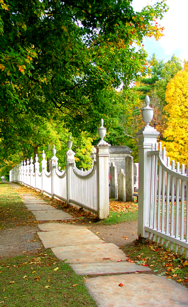 Along the Cemetery...