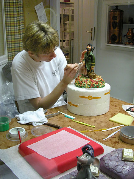 A Marzipan confectionery artist at work - Szentendre