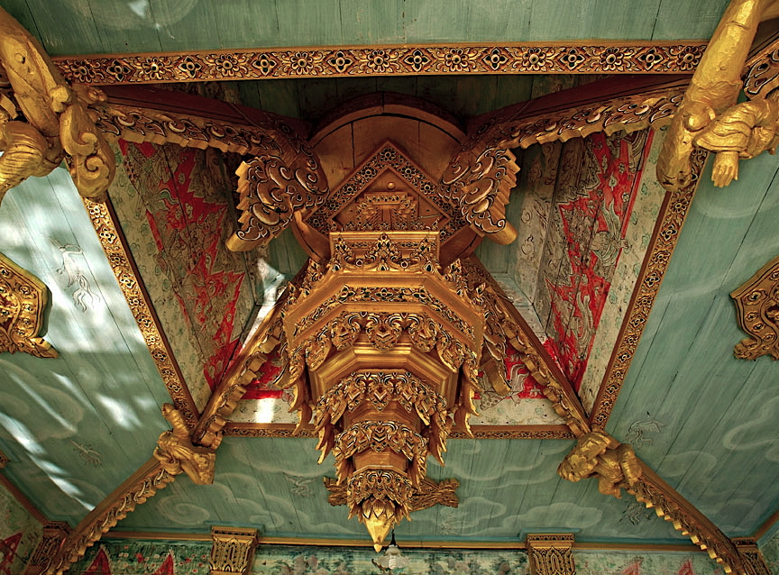 #100-Sala of Ten Reincarnations, ceiling