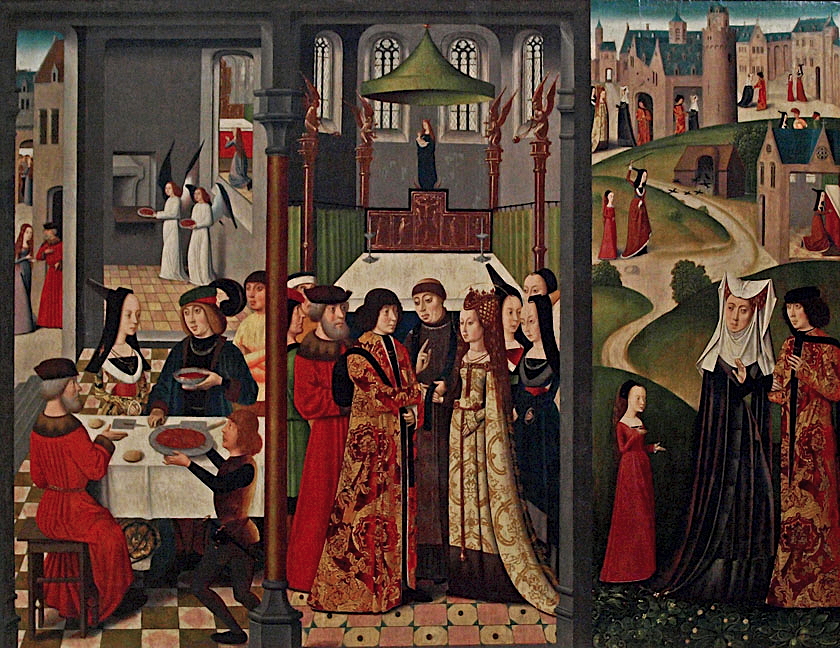 MIddle panel of a triptych