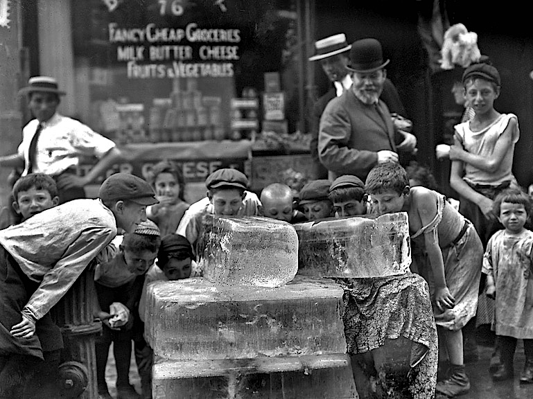 1911 - Licking ice during a heat wave