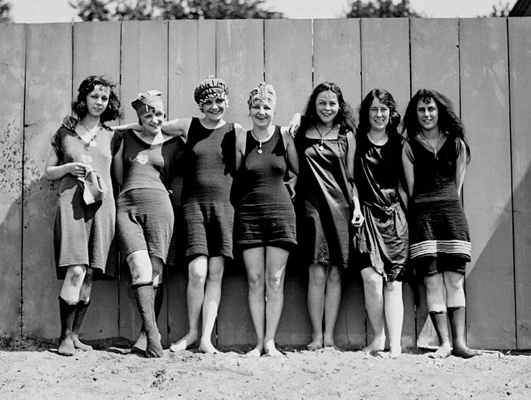 1920 - On the beach at Coney Island