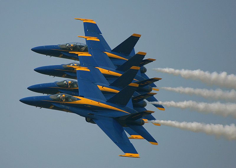 US Navy Blue Angels Echelon Parade