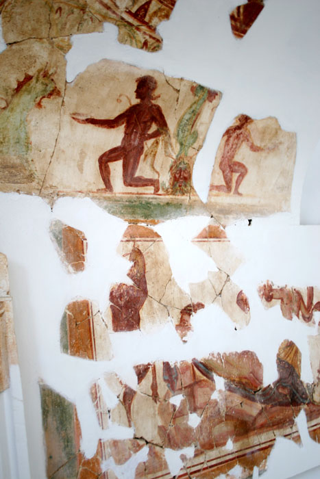 Fragments of Roman painting