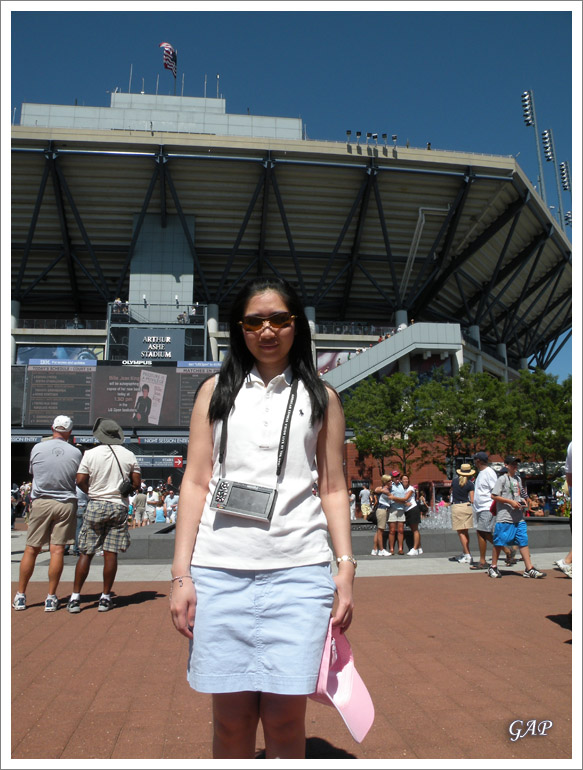 Outside Arther Ashe Stadium