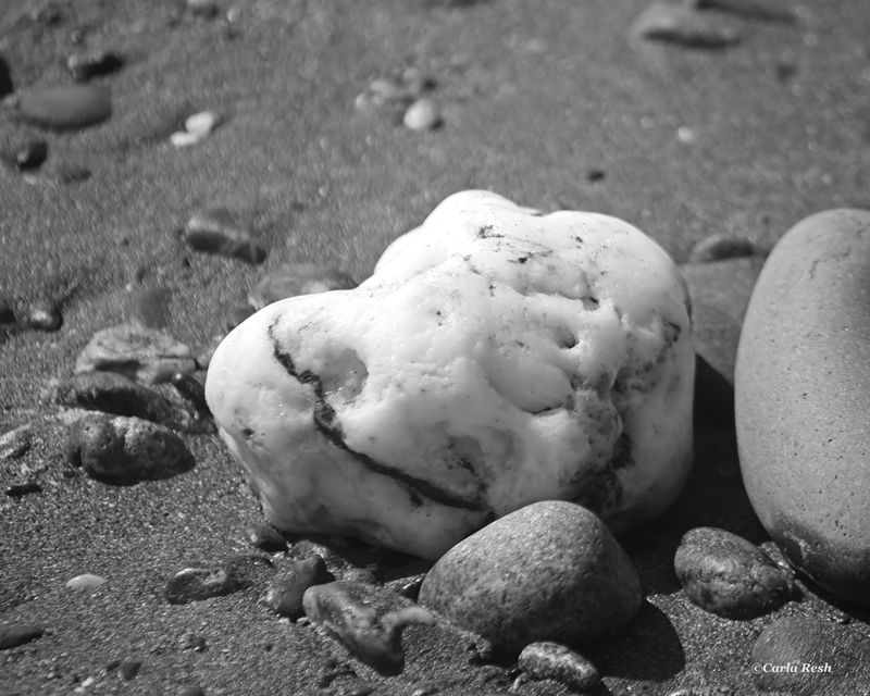 Skull made out of rock