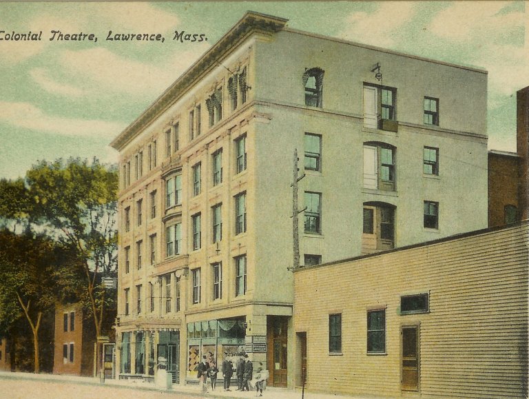 View of the Colonial from the corner at Essex St.