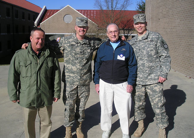 Bob Searl, Jr - Capt. Forrest - Bob Searl, Sr - 1Lt Campbell