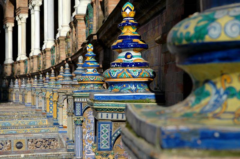 Seats made of ceramic - Spain square