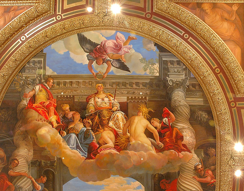 A Beautiful Painting on Ceiling