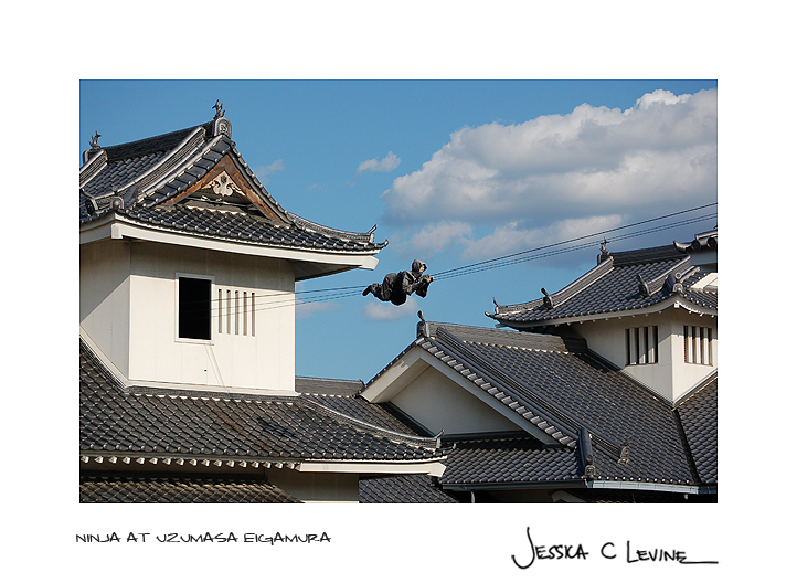 ninja on wire