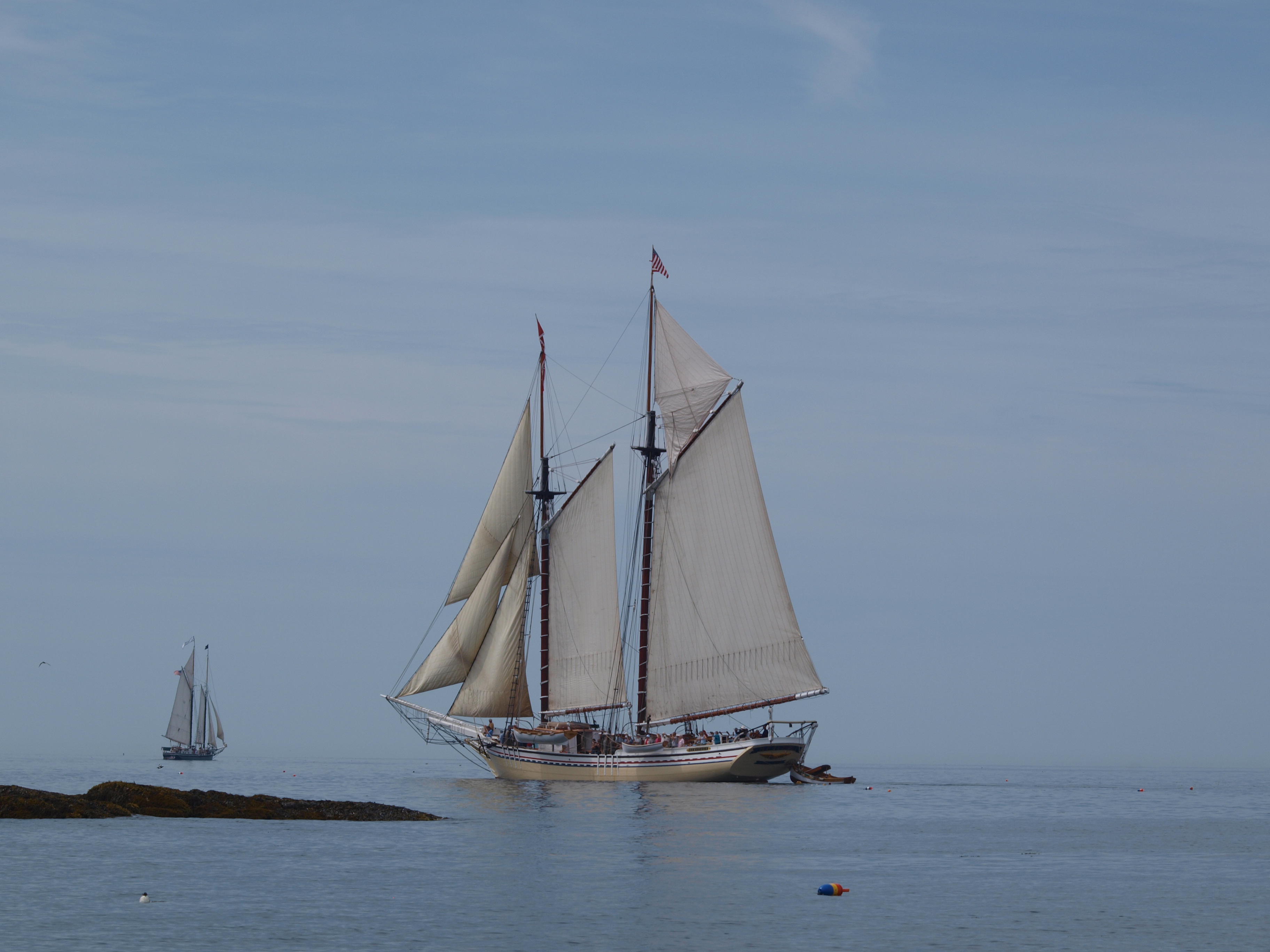 Windjammers pass Eastern Egg Rock