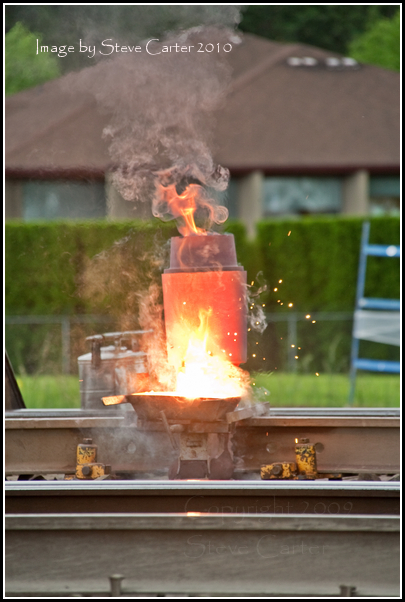 Thermite Weld at Sumner WA