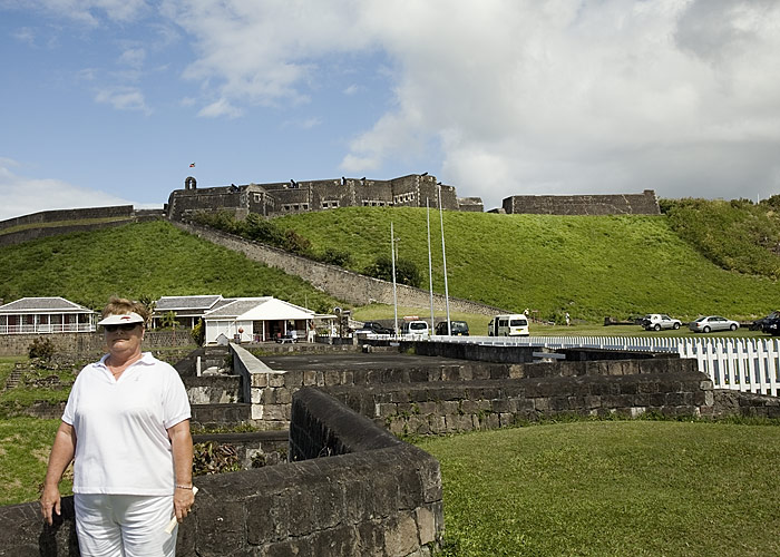 View from the artillery officers quarters