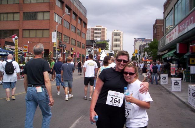 Charlene and Meghan - run in a 5K!