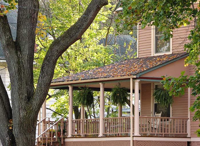 Leafy Porch Roof