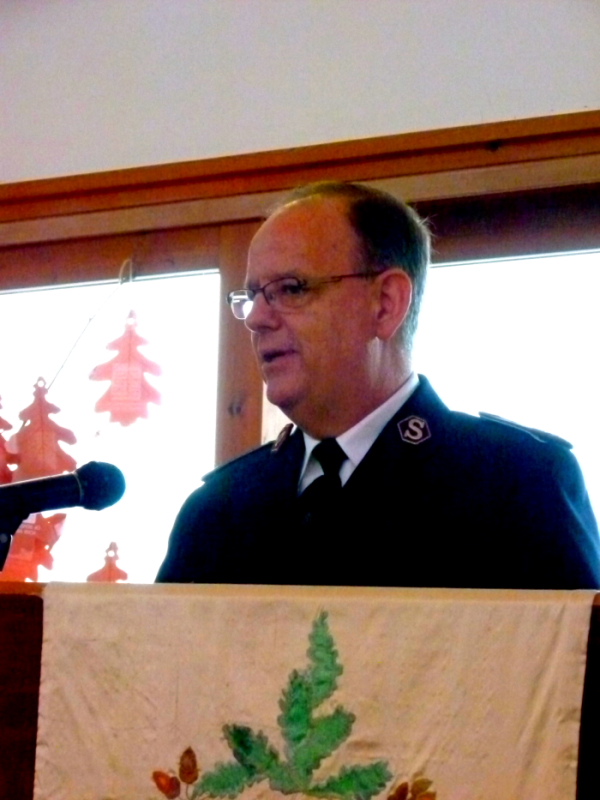 2012-11-24-15 Territorial Commander Commissioner Andre Cox speaking
