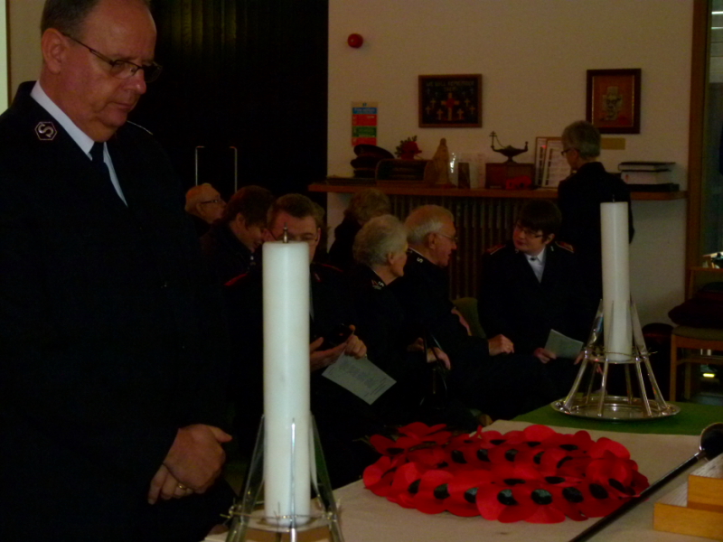 2012-11-24-22 Territorial Commander Commissioner Andre Cox Laying of the Wreath
