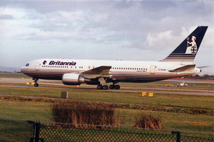 Britannia (G-BYAB) Boeing 767 @ Manchester
