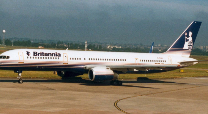 Britannia (G-BYAL) Boeing 757 @ Birmingham