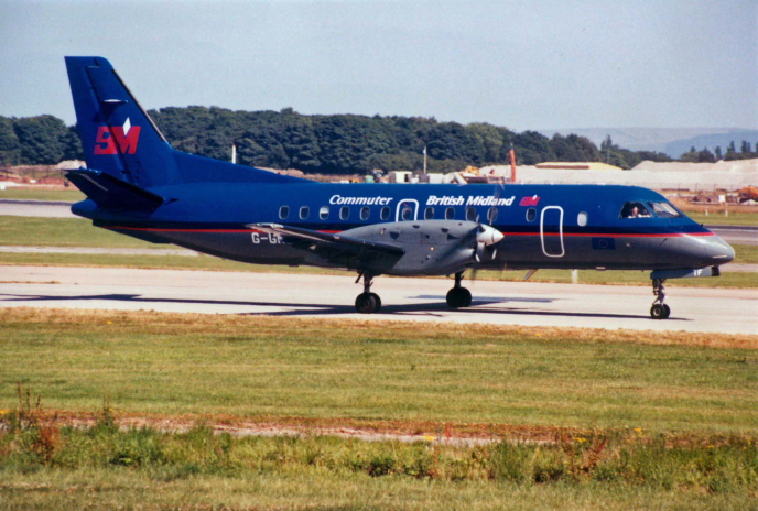 British Midland Regional (G-GNTF) Saab 340 @ Manchester
