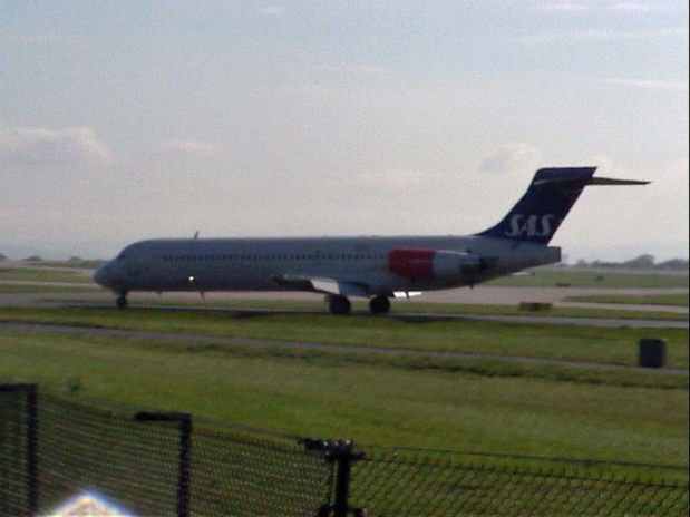SAS (LN-RMG) Douglas DC9 @ Manchester