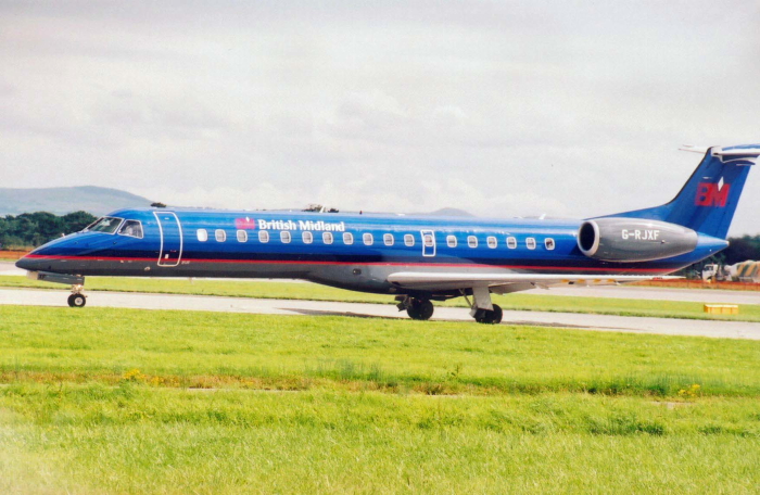 British Midland Regional (G-RJXF) Embraer 145 @ Manchester