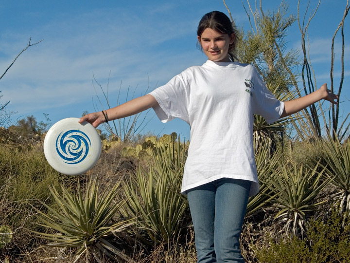 Mary and the frisbee