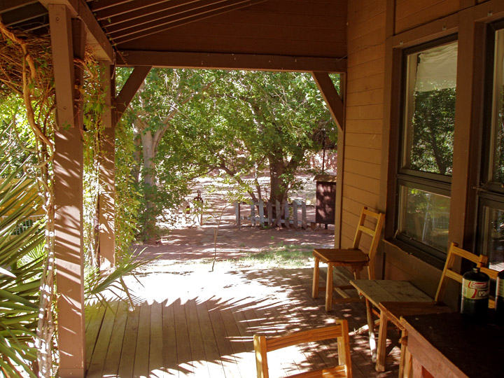 The back porch