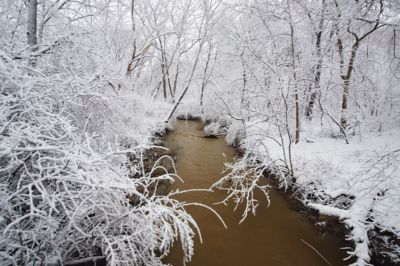 Snow and flood