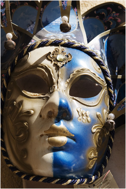 Blue Jester Mask