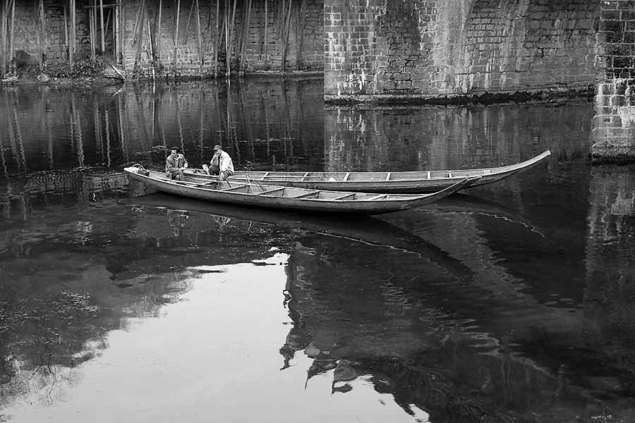 Two boats. Fenghuang, Hunan Province, China