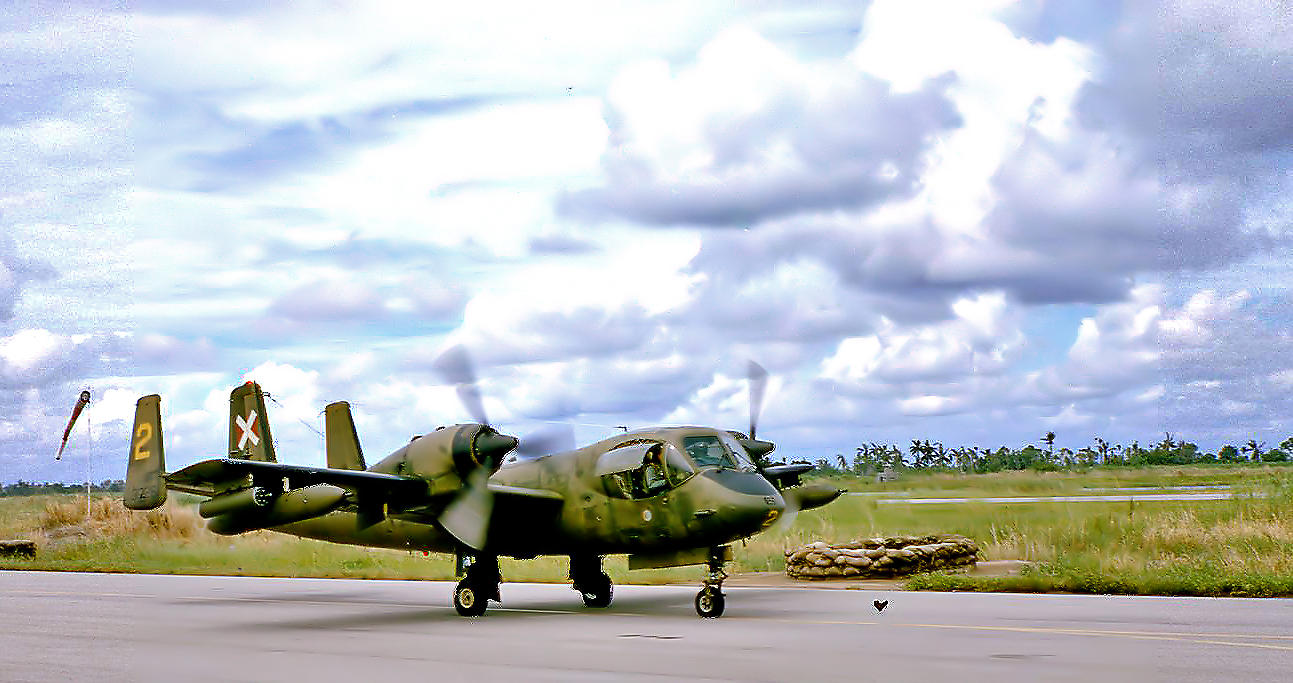  Vietnam Era Aircraft-Grumman OV1 Mohawk. (from a scanned slide) (66-67)