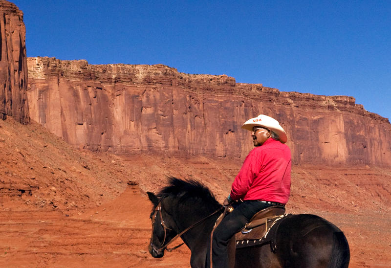 The American Indian still rides the  Southwest.