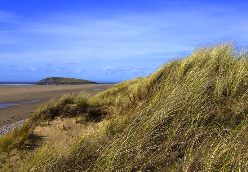 Llangennith Burrows with Burry Holm