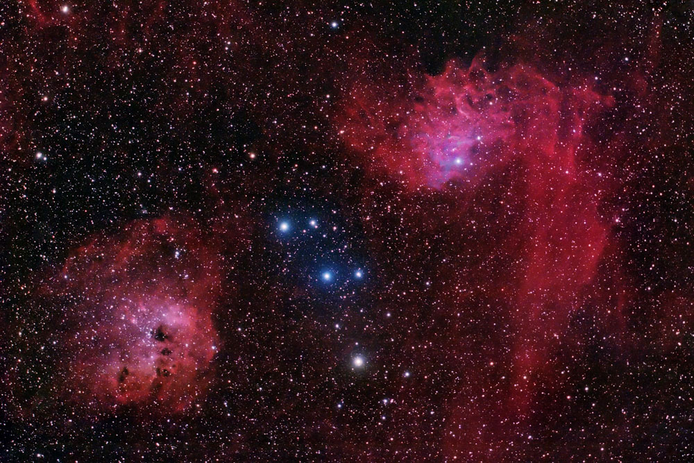 The Flaming Star Nebula ( IC405) in Auriga