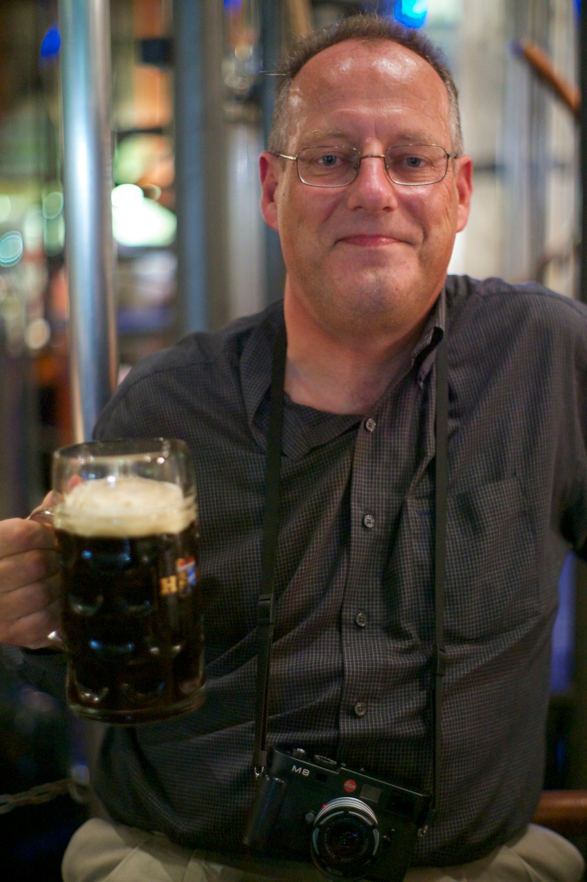 Nathan Wajsman drinking (photo Craig Semetko)