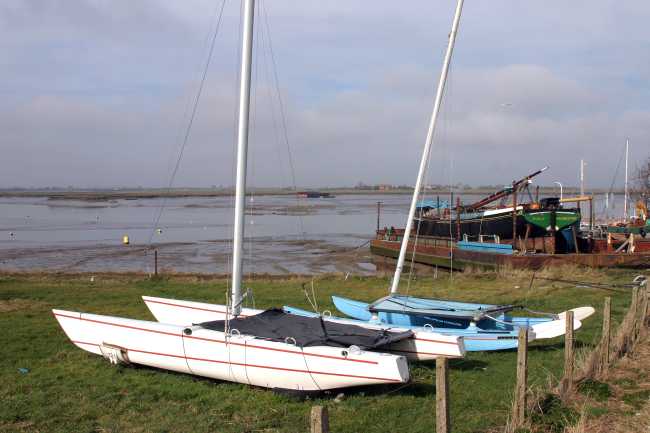 Low tide at Maylandsea Marina