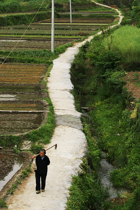 The Long March continues, Hu Village, Anhui Province, China, 2006