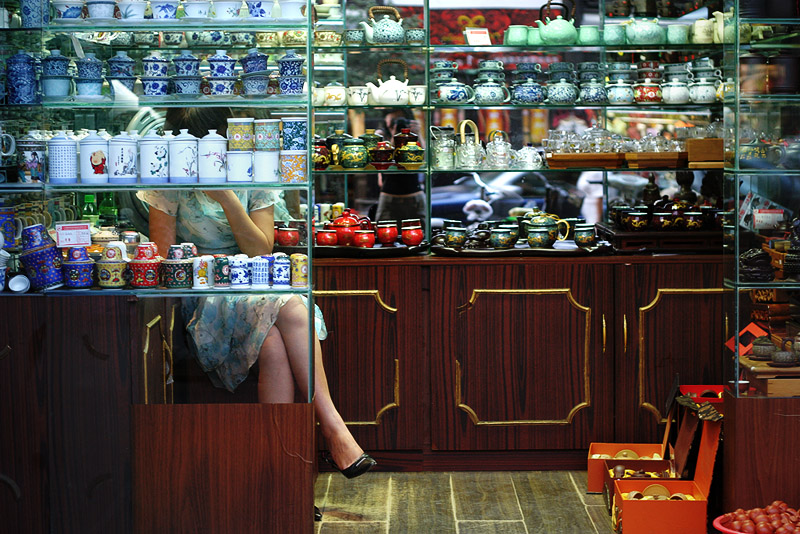 Shopkeeper, Shanghai, China, 2006