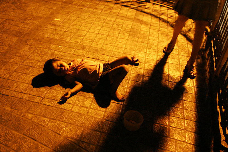 Sleeping Beggar, Shanghai, China, 2006