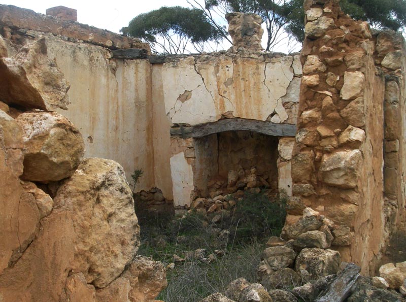 Interior of graffiti house