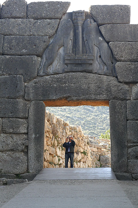 Mycenae - Photographer at Lion Gate .jpg