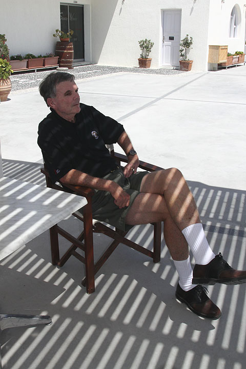 Santorini winery - Malcolm and  shadows.jpg