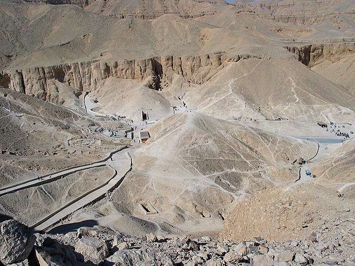 View of Valley of the KIngs  from top