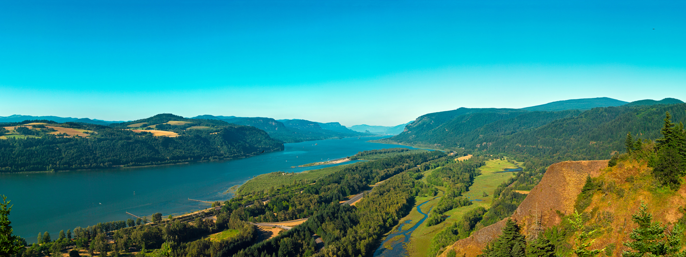 Columbia River Gorge from Crown Point 18x48