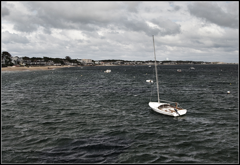 Single Boat in the Wind