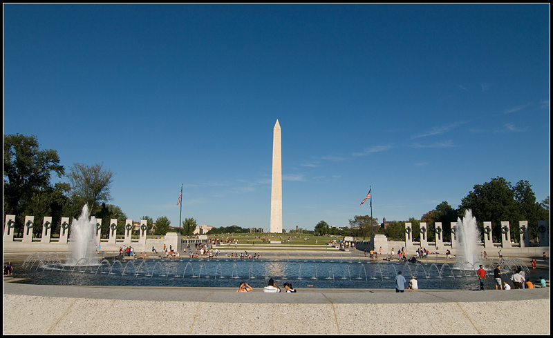 Monument and WWII Memorial