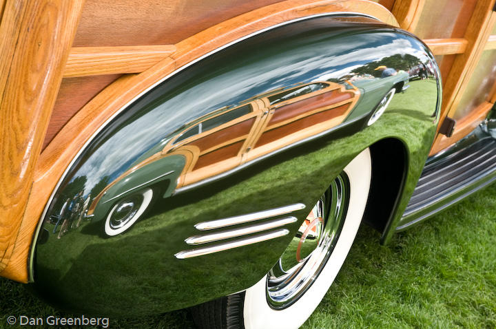 1947 Chrysler Town & Country Reflection on 1942 Hudson Super 6